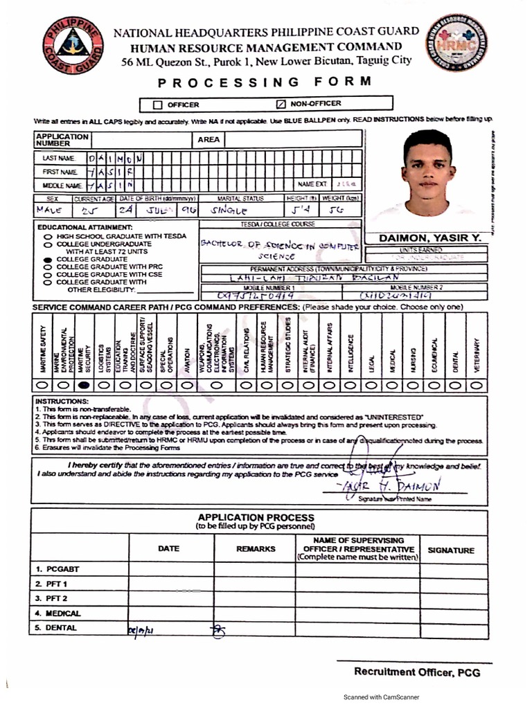 Dental Requirements PDF
