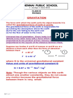 Chennai Public School: Class Ix Physics