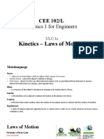 ULO 1c (Kinetics - Laws of Motion)