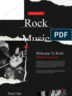 Black and White Ripped Paper Rock Music Presentation