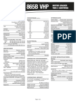 Motor Graders 865B Specs