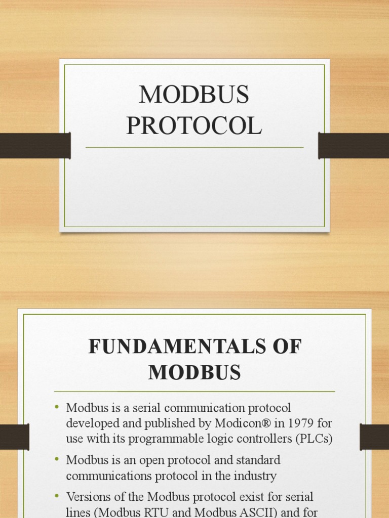 11 Modbus Protocol | PDF | Communication | Information Technology