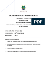 AAOO010-4-2-PWP - Assignment - Marking Scheme - Cover - Page