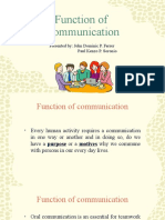 Function of Communication 2