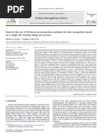 State-Of-The-Art of 3D Facial Reconstruction Methods for Face Recognition Based on a Single 2D Training Image Per Person