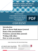 How to Write an Article for High Impact Journals