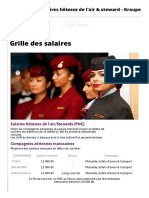 Grille Des Salaires Hôtesse de L'air & Steward - Groupe Air Form