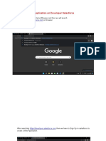 Creating Web Application On Developer Salesforces
