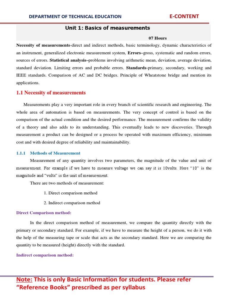 Basics of measurements pdf capacitor capacitance