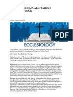 Doktrin Gereja Alkitabiah (Ekklesiologi) - Teologia Reformed