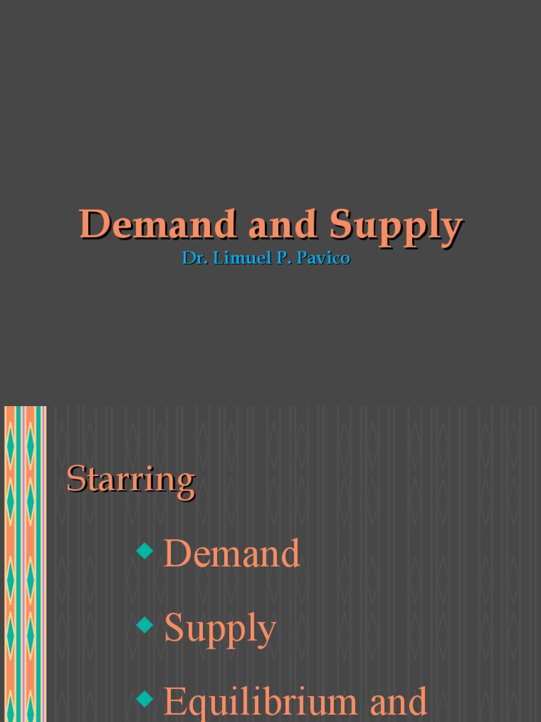 DemandandSupply PDF Supply And Demand Demand Curve