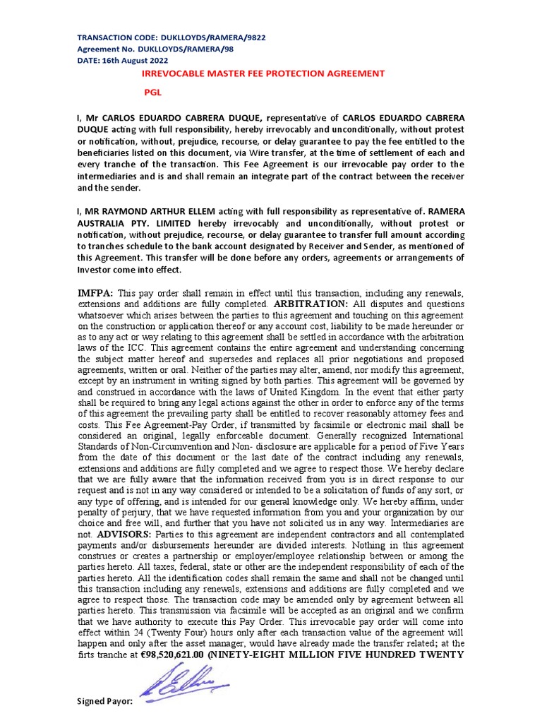 10 - 16088 PGL Duklloyds 98M Ramera Australia | PDF | Payments | Wire ...