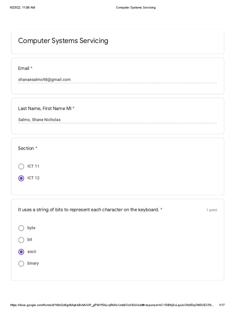 Computer Systems Servicing Test | PDF | Wireless Access Point | Wi Fi