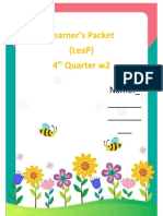 Learner'S Packet (Leap) 4 Quarter W2: Name