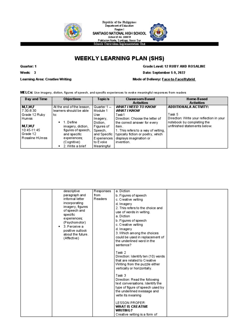 weekly-learning-plan-creative-writing-pdf-perception-learning