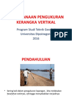 Perencanaan Pengukuran Kerangka Vertikal