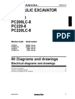 Hydraulic Excavator PC200-8 PC200LC-8 PC220-8 PC220LC-8: 90 Diagrams and Drawings