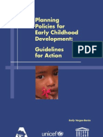 Planning Policies For Early Childhood Development: Guidelines For Action