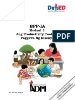EPP-IA4 - q1q2 - Mod5 - Ang Productivity Tools Sa Paggawa NG Disenyo - v2