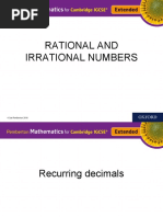 Rational and Irrational Numbers