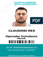 Operador Guindauto Munck capacitado