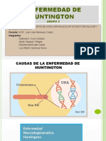 Enfermedad de Huntington causas síntomas genética