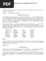 Use of English & Reading FCE Test 1