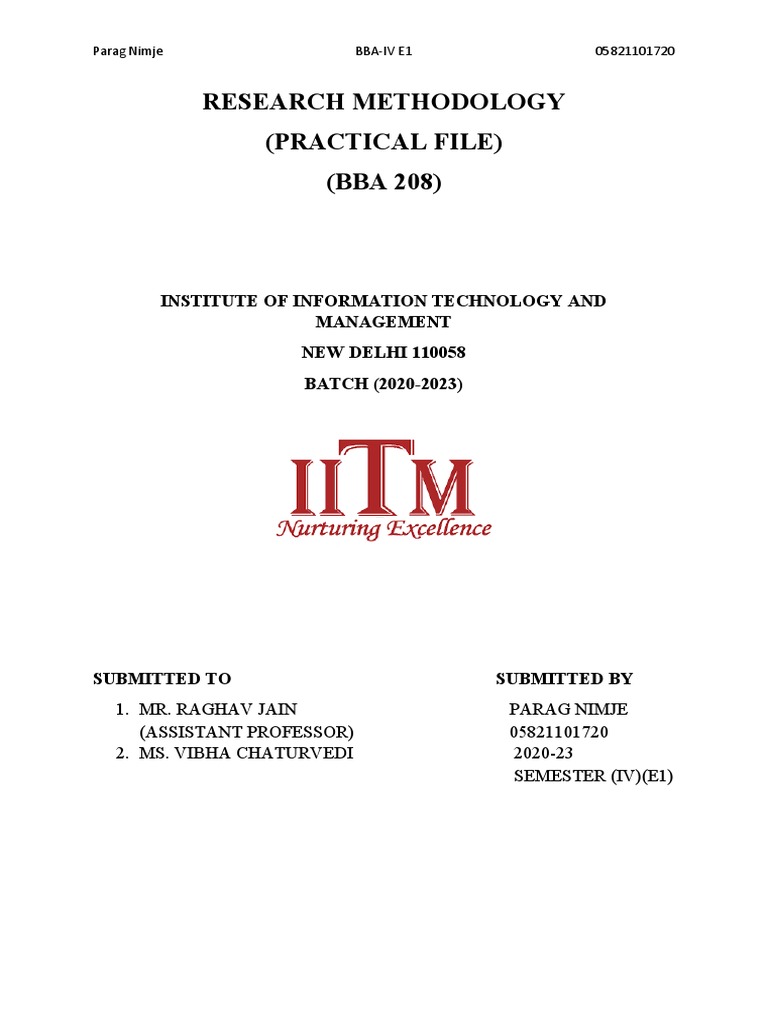 RM Lab PDF Student's T Test Statistics