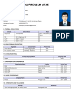 Curriculum Vitae: I. Personal Data