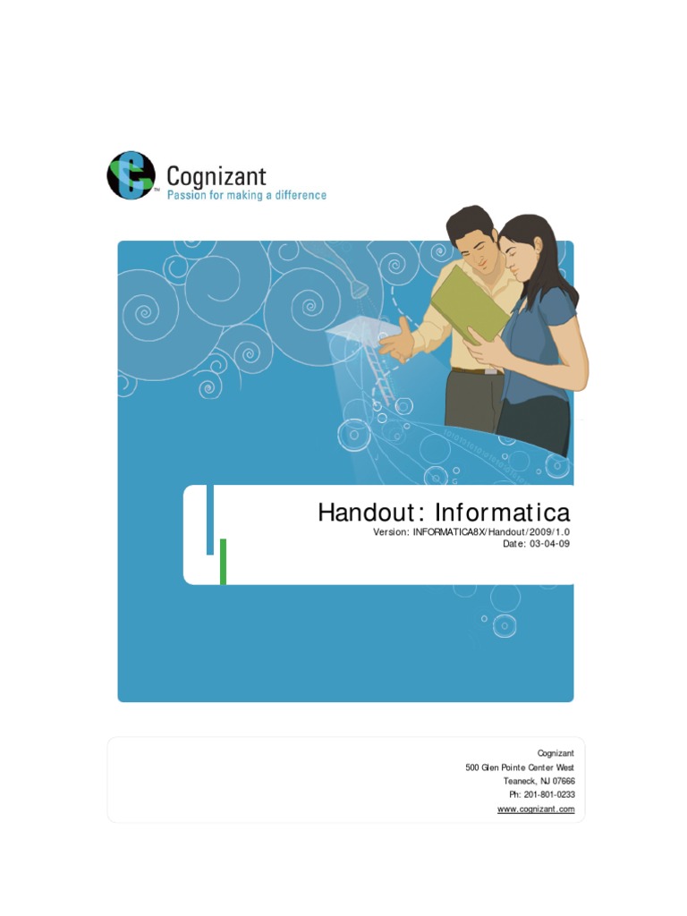 Informatica8x - Handout From William | PDF | Data Warehouse | Metadata