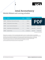 Module Release Schedule MSC Professional Accountancy