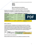 Module Release Schedule MSC Professional Accountancy