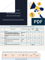 Laporan Ukm Pengembangan Bulan Juni Tahun 2022