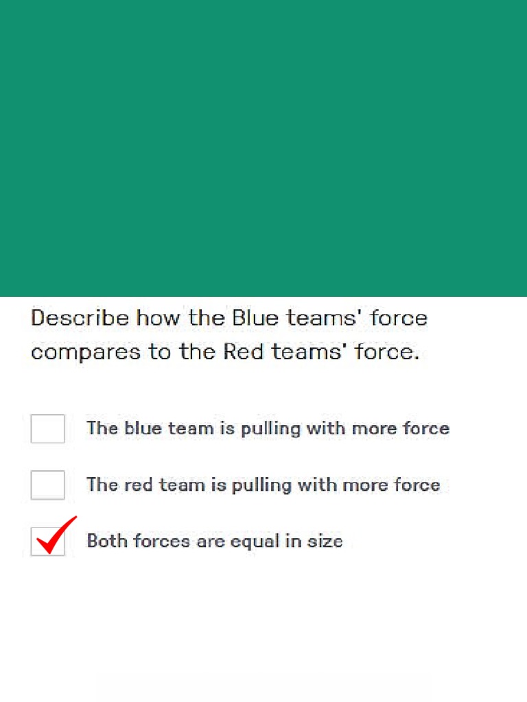 Balanced VS Unbalanced Forces PDF