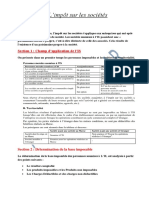 Résume de La Fiscalité 2021