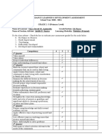 HG Monitoring and Assesment Tool Grade III Narra Per Bata