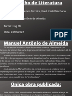 Manuel Antônio de Almeida biografia escritor brasileiro