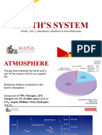 GEO01 - CO1.5 - Earth's Spheres (Atmosphere, Biosphere & Interrelationship)