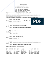 Consonants