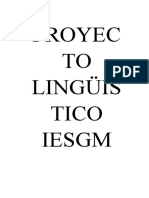 Proyecto Lingã Ã - Stico de Centro IES - Ã - N