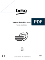 Manual Masina de Spalat Vase Beko 10 Seturi