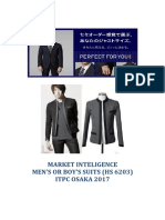 Market Inteligence Men'S or Boy'S Suits (Hs 6203) Itpc Osaka 2017