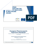 (EDQM) Module 4.4 - Ph. Eur. Ref Standards 2021