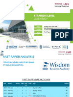 Strategic Level Case Study Past Paper Analysis