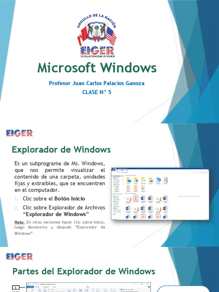 Explorador de Windows: Clase 5 | PDF