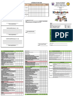 Kinder Report Card 2021 Division