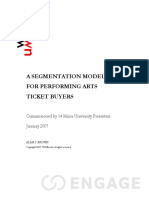 MUP Ticket Buyer Segmentation Report