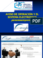 AVISO DE OPERACIÓN Y EL SISTEMA ELECTRONICO Panamaemprende