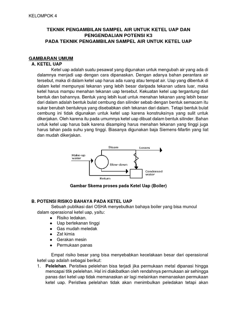 Teknik Sampling Air Boiler | PDF