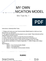 Heidi Gonzales Mini Task 1 Creating My Own Communication Model 1 PDF